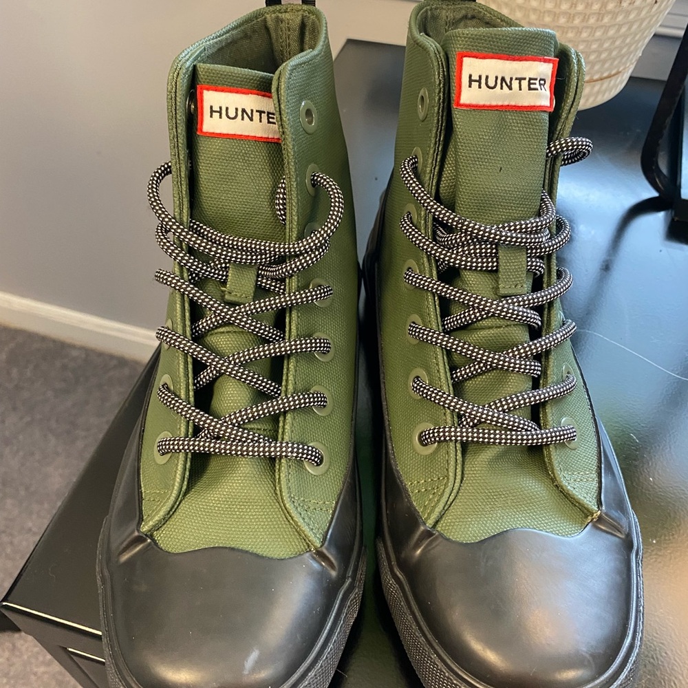 HUNTER High Top Canvas Rain Bootie